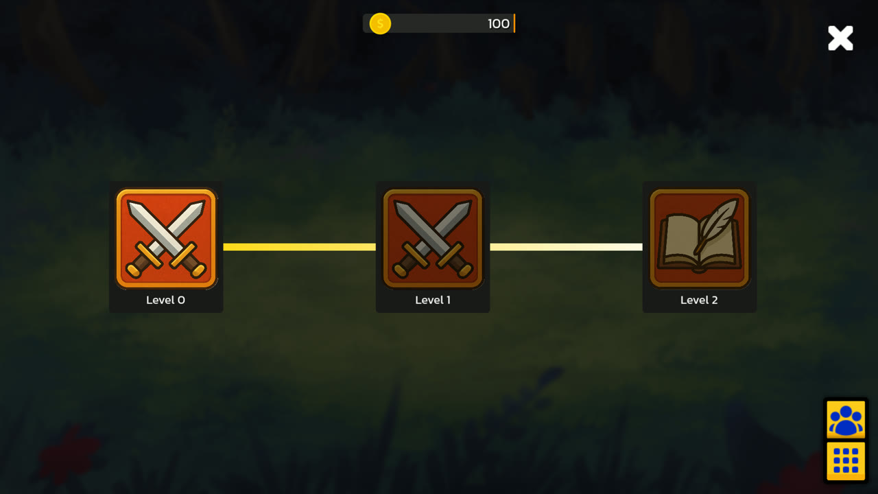 Level selection