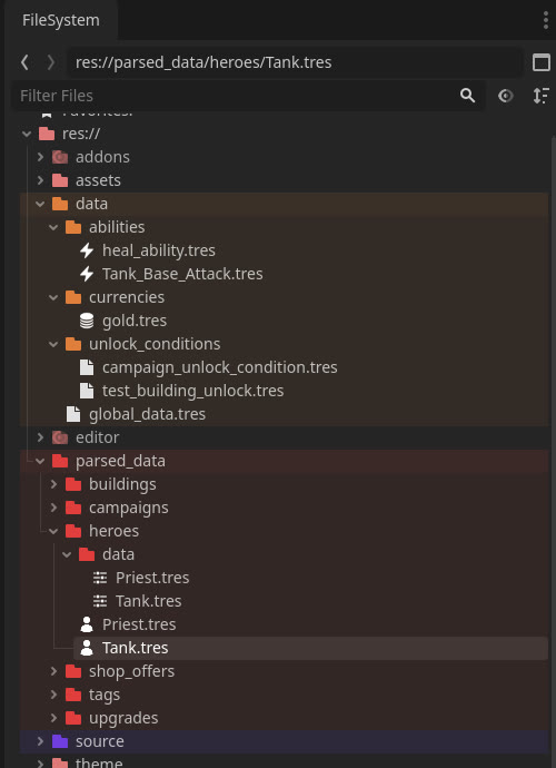 Generated resources